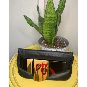 Moon bag by Patricia Smith Vintage Clutch in Black